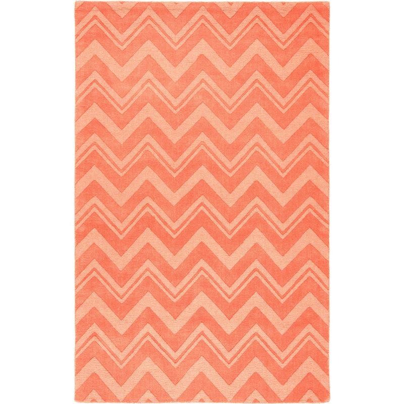 Impressions IM398 Hand Loomed Area Rug - Peach - 7'6"x9'6" - Safavieh.