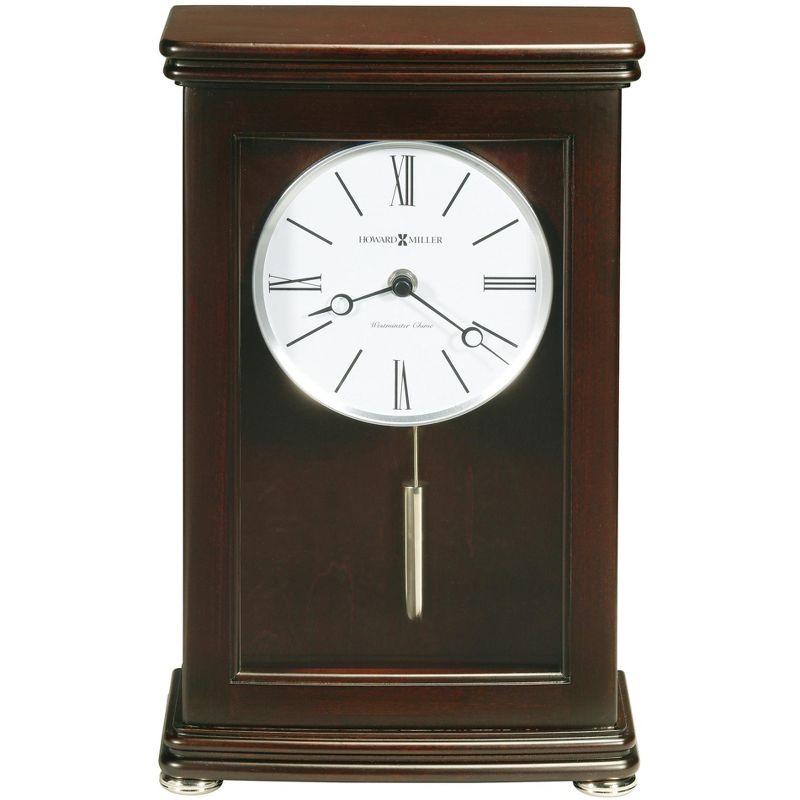 Modern & Contemporary Roman Numeral Wood Quartz Movement / Crystal Tabletop Clock in Espresso