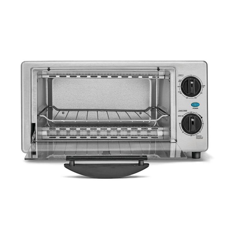 Stainless Steel 4-Slice Toaster Oven with Automatic Shutoff