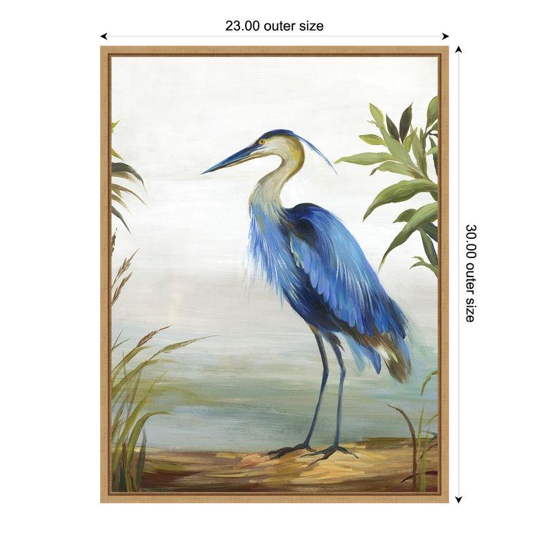 Amanti Art Blue Heron by Aimee Wilson Framed Canvas Wall Art