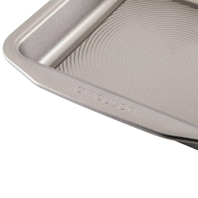 Gray Stainless Steel Nonstick Square Cake Pan, 9 Inch