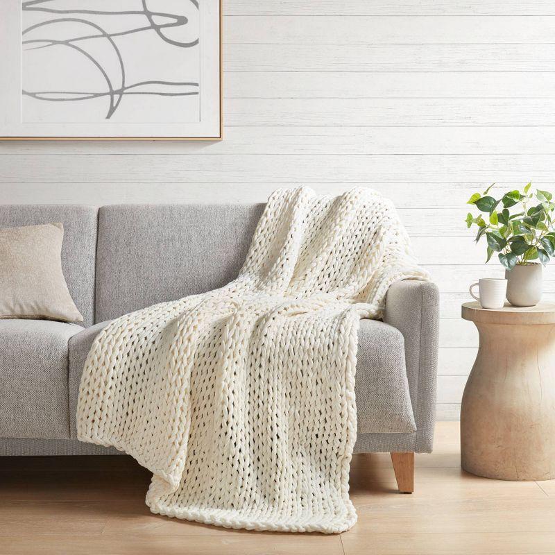 Madison Hand Made Chunky Double Knit Throw Blanket