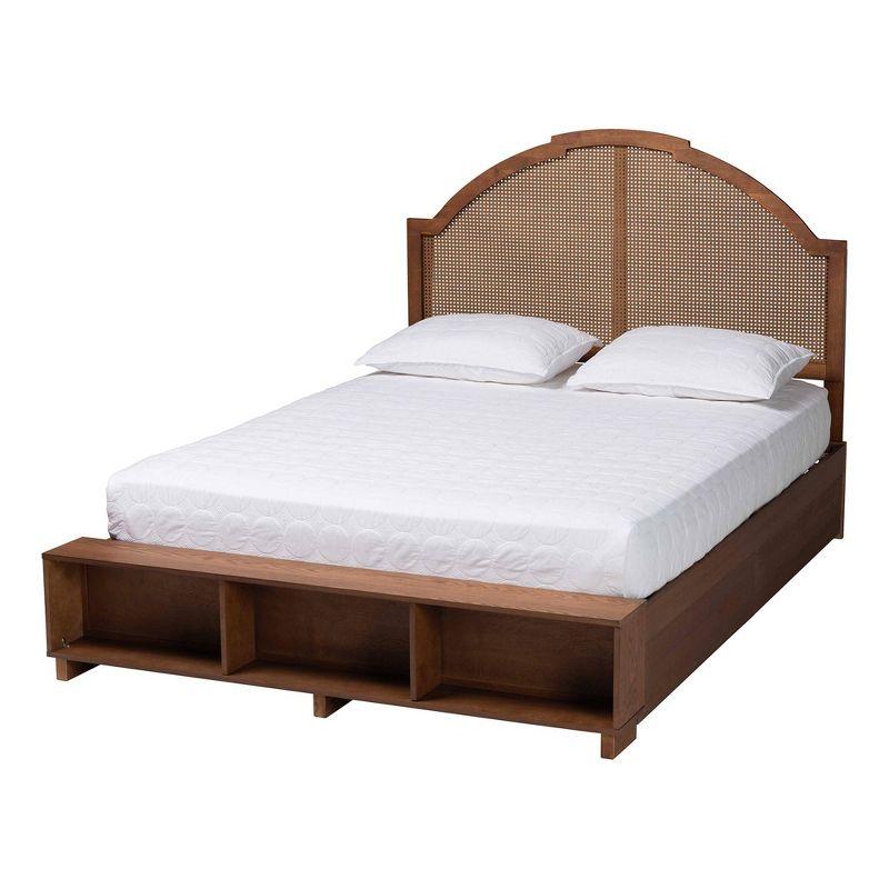 Bayou Breeze Baxton Studio Besim Mid-Century Brown Storage Bed