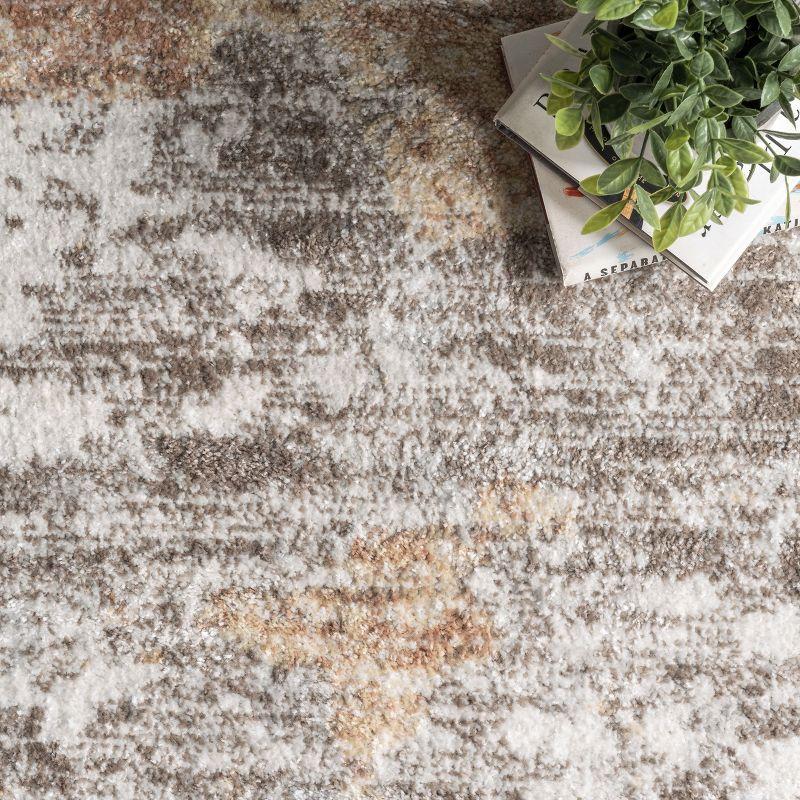 Nuloom Ryann Contemporary Faded Abstract Indoor Area Rug, Gray, 4'x6'