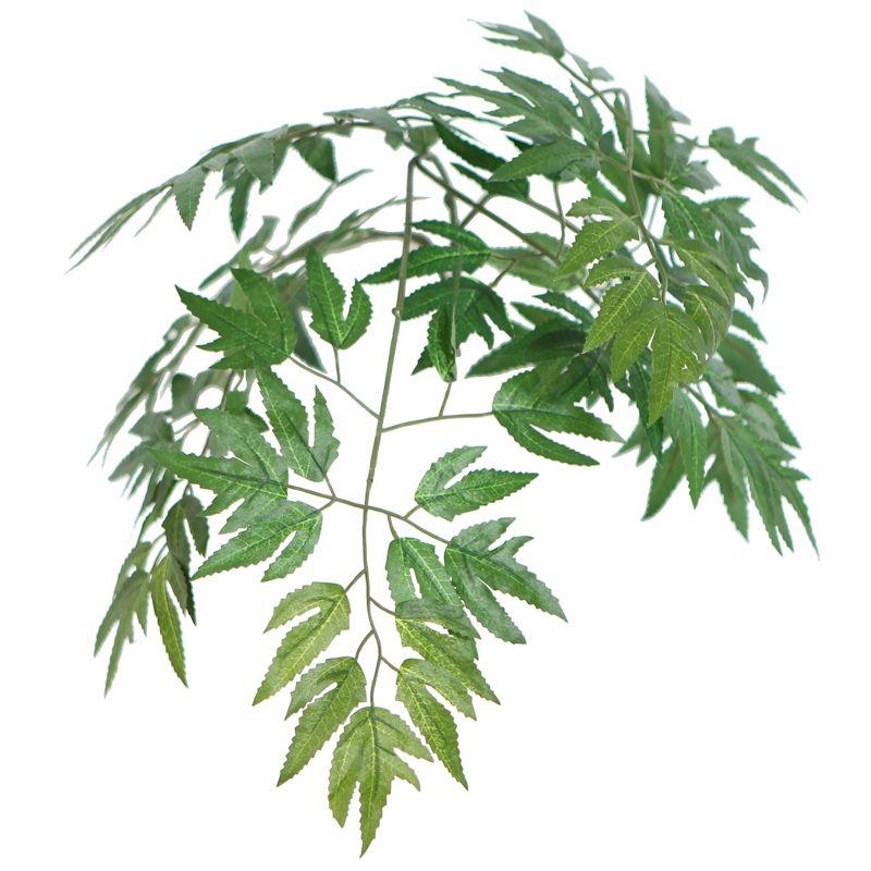 Elegant Silk Ming Aralia 73" Faux Potted Tree with Realistic Dragonwood