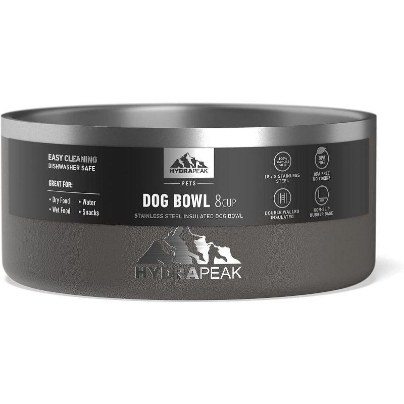 Hydrapeak Non Slip Stainless Steel Dog Bowl