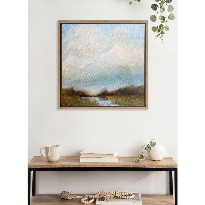 Sylvie Tranquility Framed Canvas by Mary Sparrow - Kate & Laurel All Things Decor