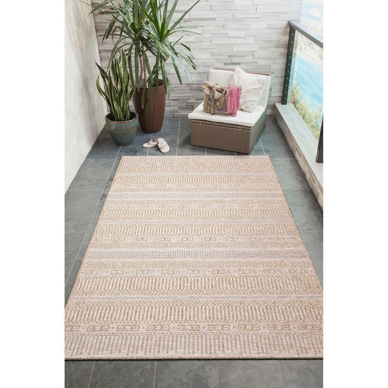 Liora Manne Orly Stripes Indoor/Outdoor Rug..