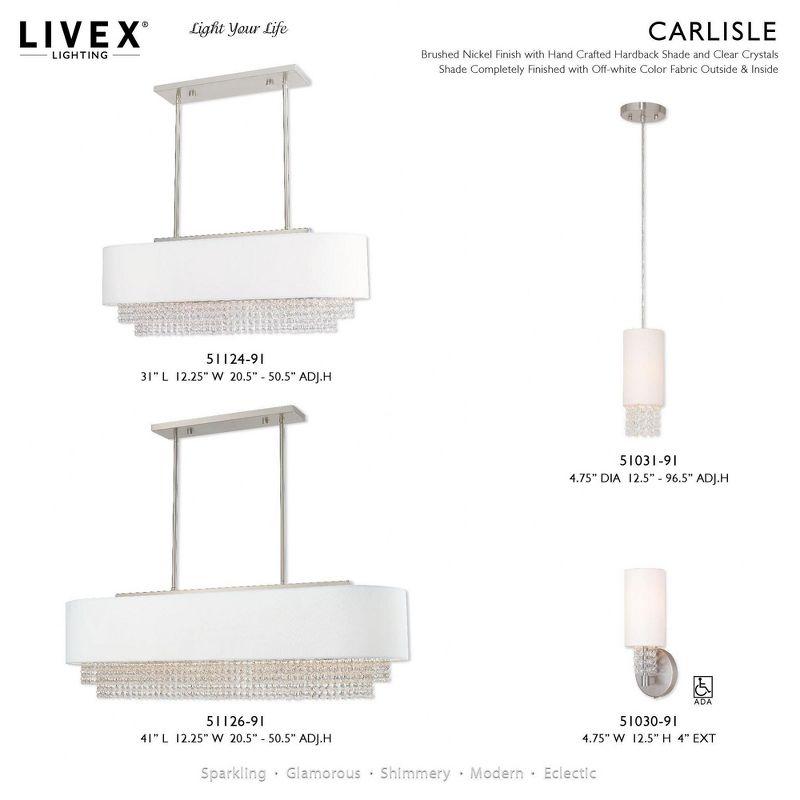 Livex Lighting Carlisle 3 - Light Chandelier in  Brushed Nickel