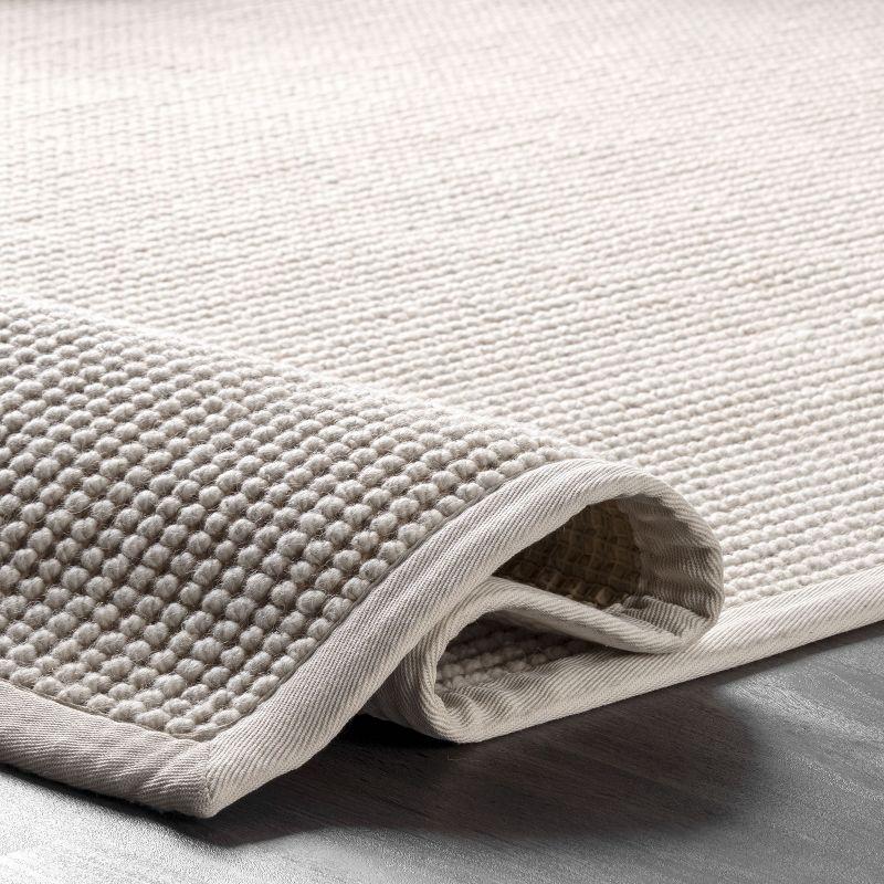 Arvin Olano x Rugs USA Patricia Jute and Wool Ivory Area Rug