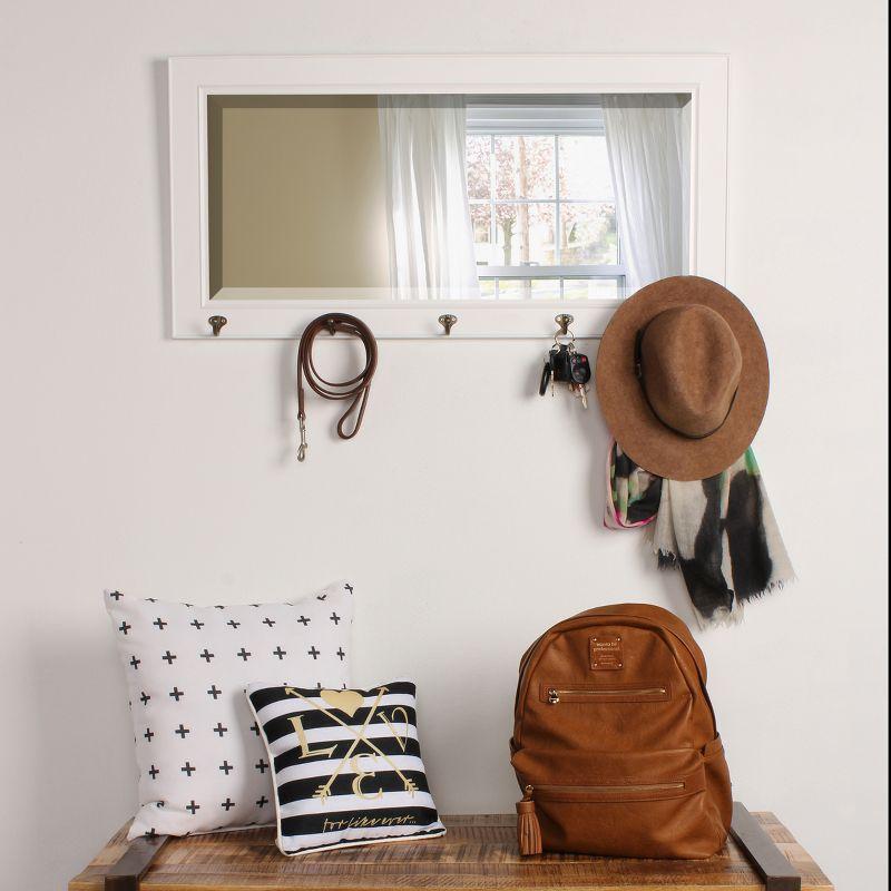 36" x 18" Pub Mirror with Metal Hooks - DesignOvation