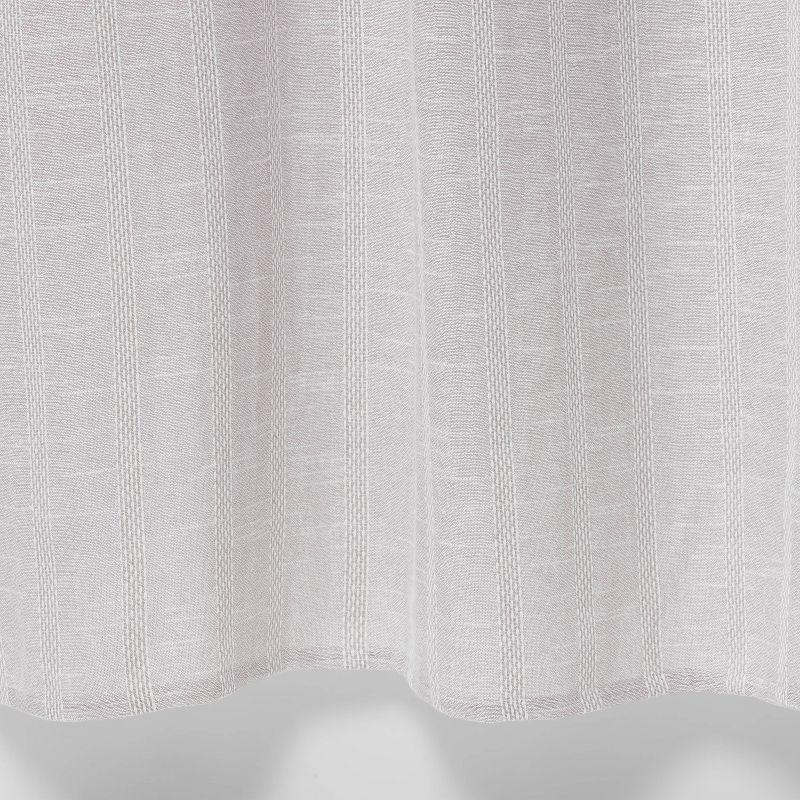 Tonal Striped Shower Curtain Gray - Threshold™