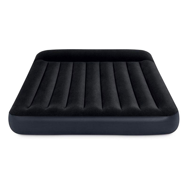 Intex Dura Pillow Rest Classic Blow Up Mattress Air Bed with Built In Pump