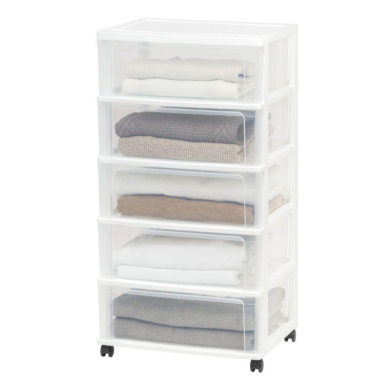 IRIS USA Plastic Storage Drawers Container Organizer for Clothes