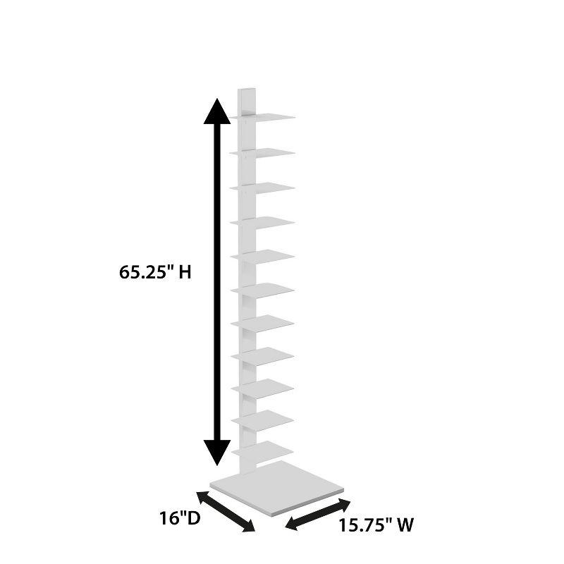 Stewartby Spine Tower Shelf - HZ1220412 - White - SEI