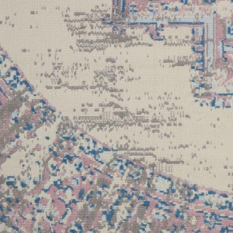 Nourison Grafix GRF14 Ivory/Pink Area Rug 8' x ROUND