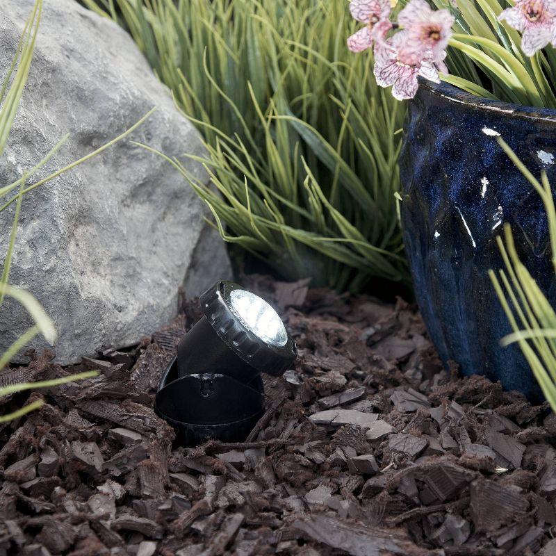 LED Submersible Light with Photocell & Transformer - Alpine Corporation: Weather-Resistant, Electric Powered Landscape Ground Spotlight