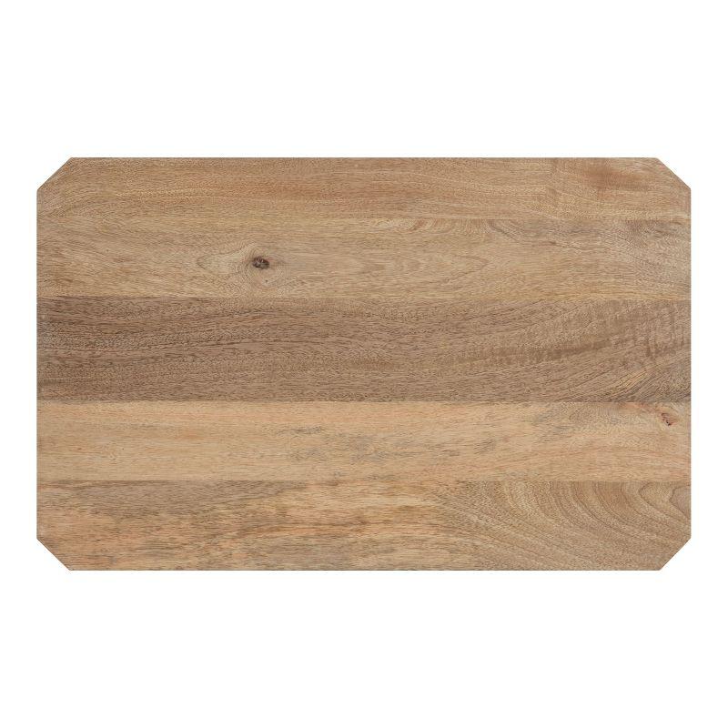 Kate and Laurel Talcott Rectangle Wood Side Table, 22x14x26, Natural