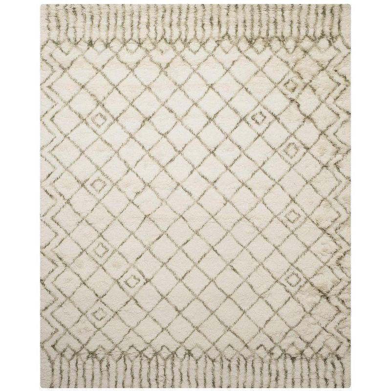 Casablanca CSB894 Hand Tufted Indoor Area Rug - Ivory/Green - 10'x14' - Safavieh
