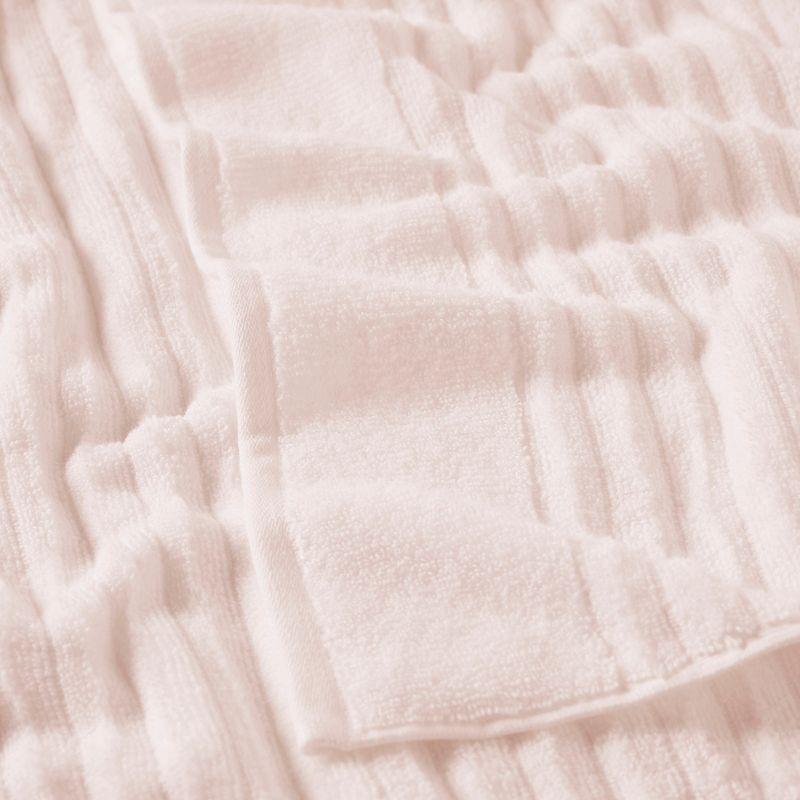 Combed Cotton Ribbed Texture Towel Set - Great Bay Home