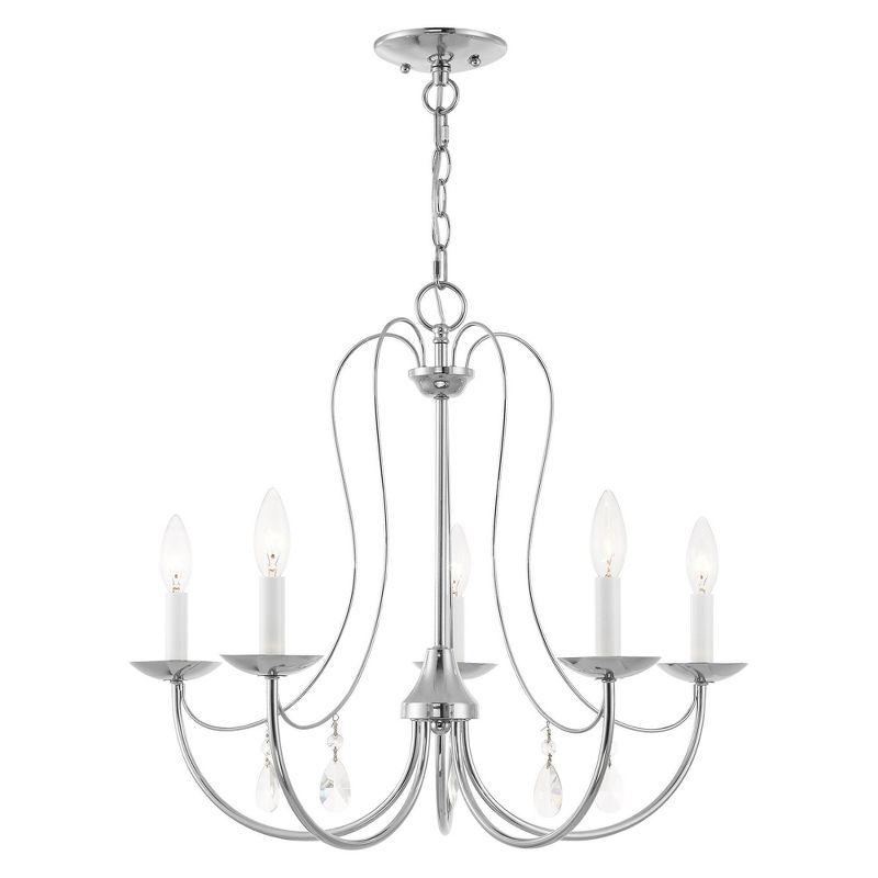 Livex Lighting Mirabella 5 - Light Chandelier in  Polished Chrome