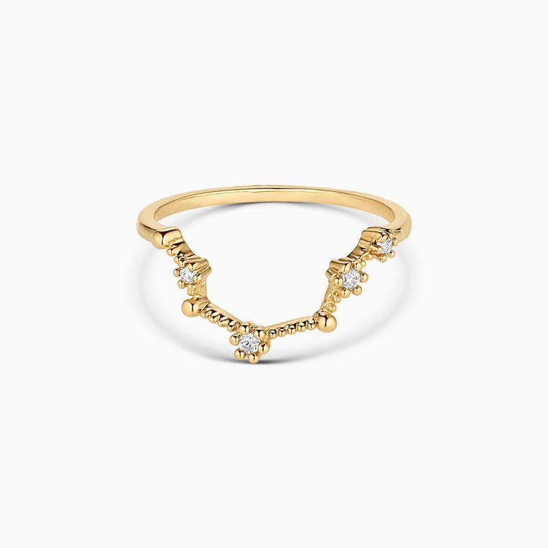 Constellation Zodiac Ring Sagittarius/Yellow Gold 5