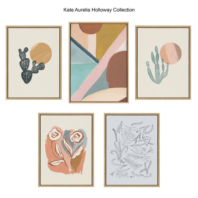 Kate and Laurel Sylvie Desert Sand Framed Canvas by Kate Aurelia Holloway, 18x24, Natural