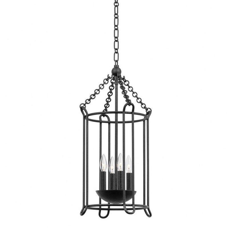 Troy Lighting Lassen 4 - Light Pendant in  Black Iron