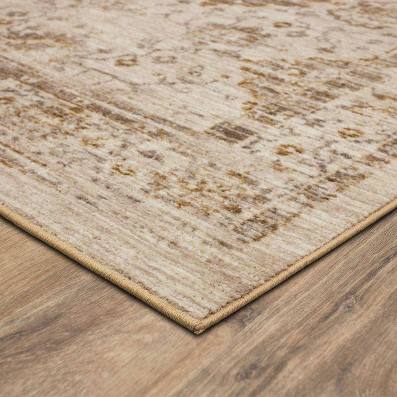 7'X10' Vintage Tufted Distressed Area Rug Tan - Threshold™