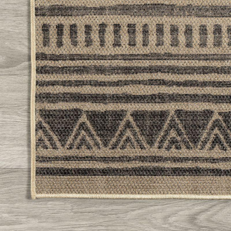 Nuloom Anisa Stripe Easy-Jute Pet Friendly Machine Washable Area Rug, 8' x 10', Natural