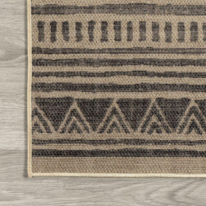 Nuloom Anisa Stripe Easy-Jute Machine Washable Area Rug