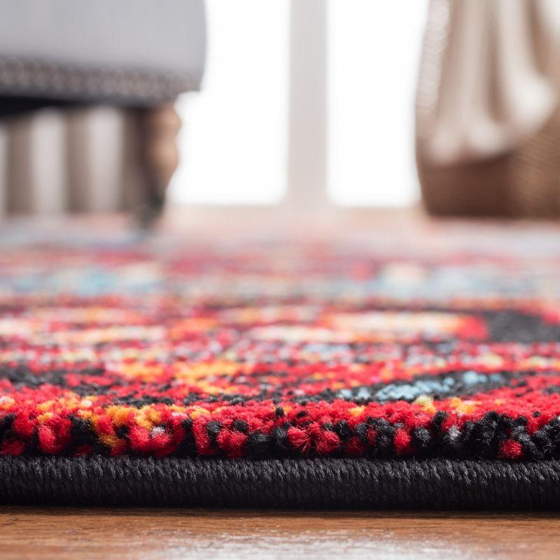 Vintage Hamadan VTH211 Power Loomed Indoor Area Rug - Red/Light Blue - 5'3"x7'6" - Safavieh