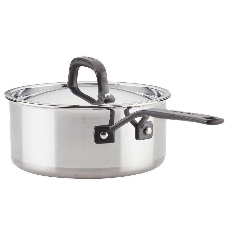 KitchenAid ® 10-Piece 5-Ply Clad Stainless Steel Cookware Set