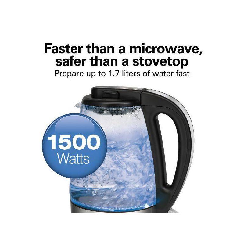 Hamilton Beach Hamilton Beach® Glass Kettle 1.7 Liter Capacity