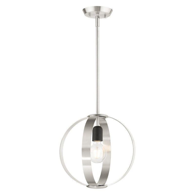 Livex Lighting Modesto 1 - Light Pendant in  Brushed Nickel