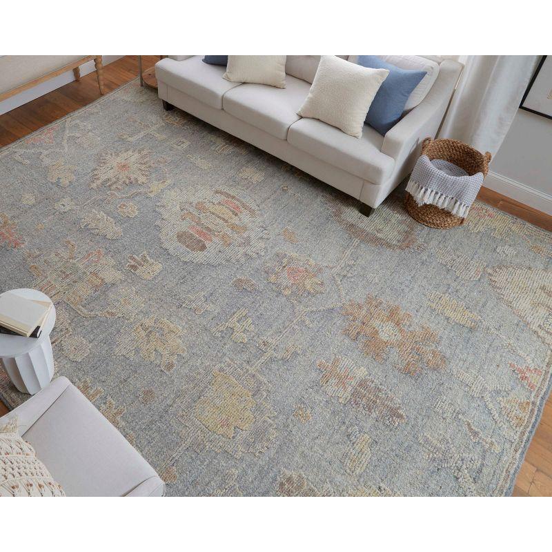 Grafton Transitional Floral & Botanical Blue/Gray/Yellow Area Rug