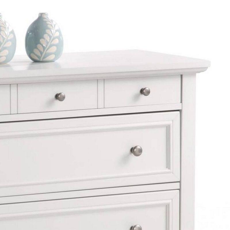 Naples Chest Off White - Homestyles: Bedroom Storage with 4 Drawers, Hardwood Frame