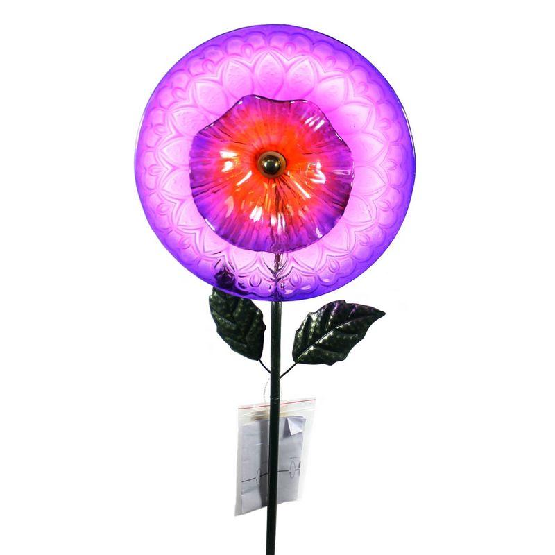 31.0 Inch English Rose Stake Violet Garden Accent Decorative Garden Stakes
