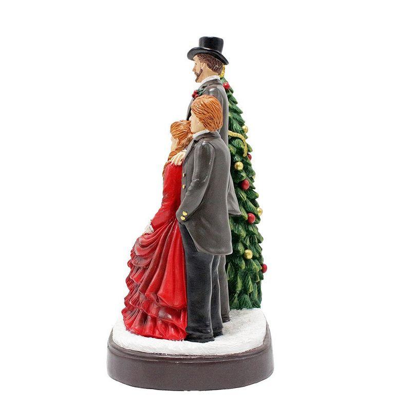 Elegant Victorian Christmas Family Figurine, 8" Vintage Holiday Tabletop Statue and Home Decoration| OrnamentallyYou
