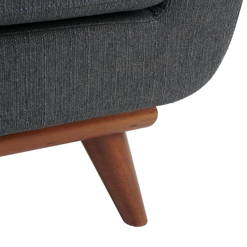 Opal Linen Tufted Arm Chair - SFV4727 - Slate/Grey - Safavieh Couture