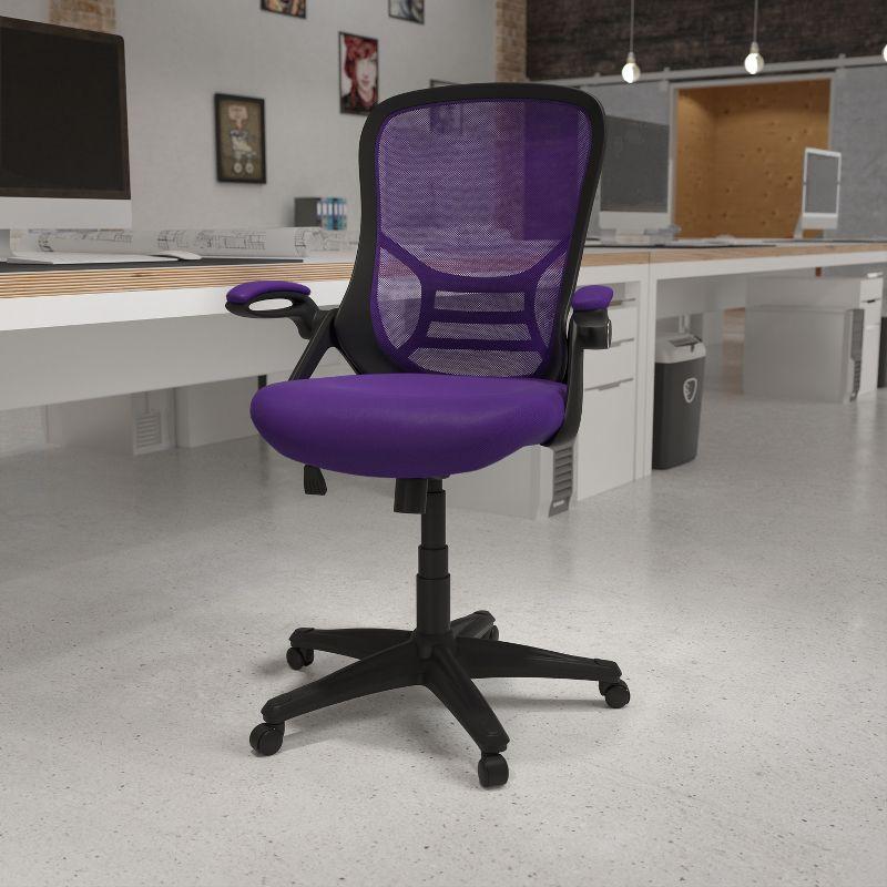 Flash Furniture Cappello High-Back Mesh Swivel Ergonomic Office Chair with Flip-Up Arms