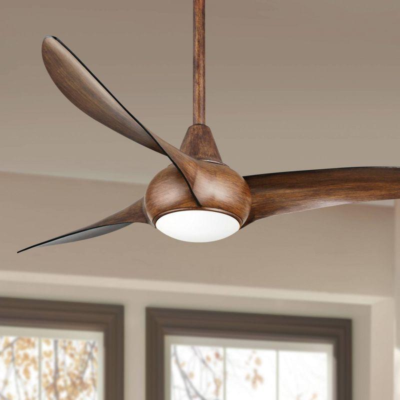 52" Wave 3 - Blade LED Propeller Ceiling Fan with Remote Control and Light Kit Included