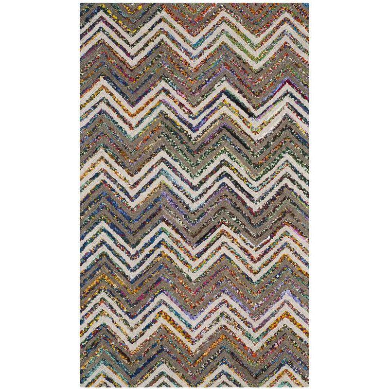 Nantucket NAN601 Hand Tufted Accent Rug - Beige/Grey - 2'x3' - Safavieh.