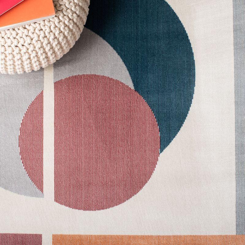 Orwell ORW364 Power Loomed Indoor Area Rug - 5'3"x7'7" - Beige/Dark Teal - Safavieh