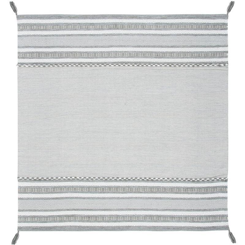 Montauk MTK215 Hand Woven Area Rug - Grey/Ivory - 6'x6' - Safavieh.