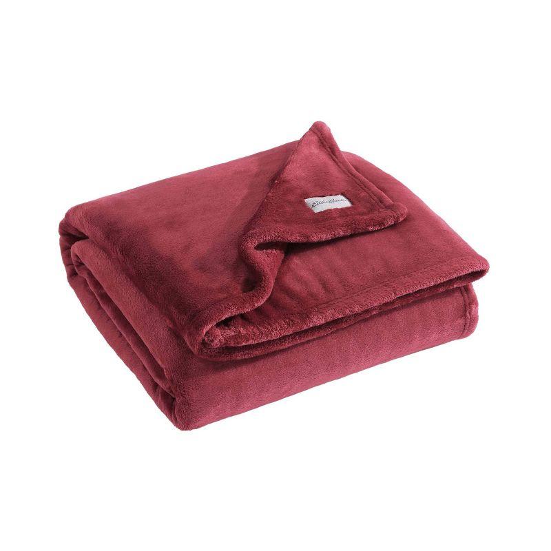 Eddie Bauer Ultra Lux Plush Solid Throw Blanket