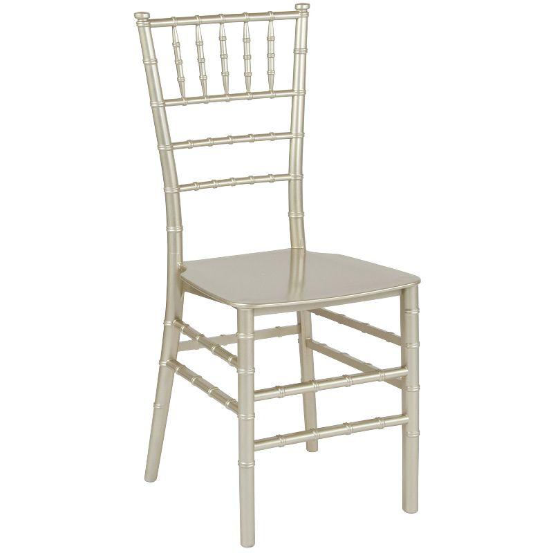 Champagne Silver Resin Stackable Chiavari Chair