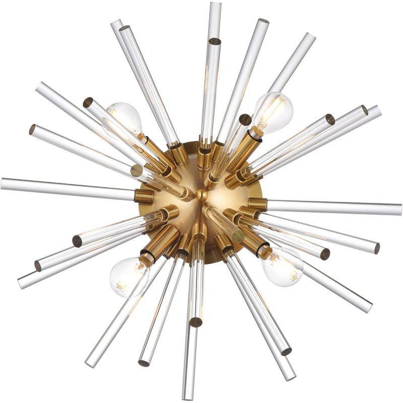 Elegant Lighting Sienna 18 inch crystal rod wall sconce in gold