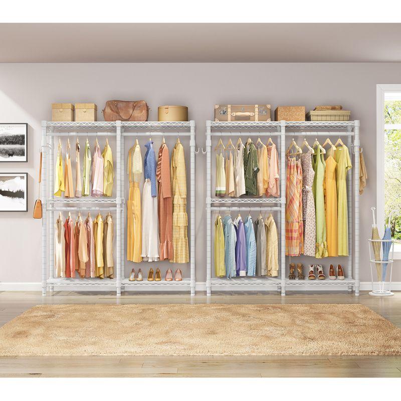 VIPEK V4s Garment Rack Bedroom Armoires Compact Freestanding Closet Storage Organizer, White
