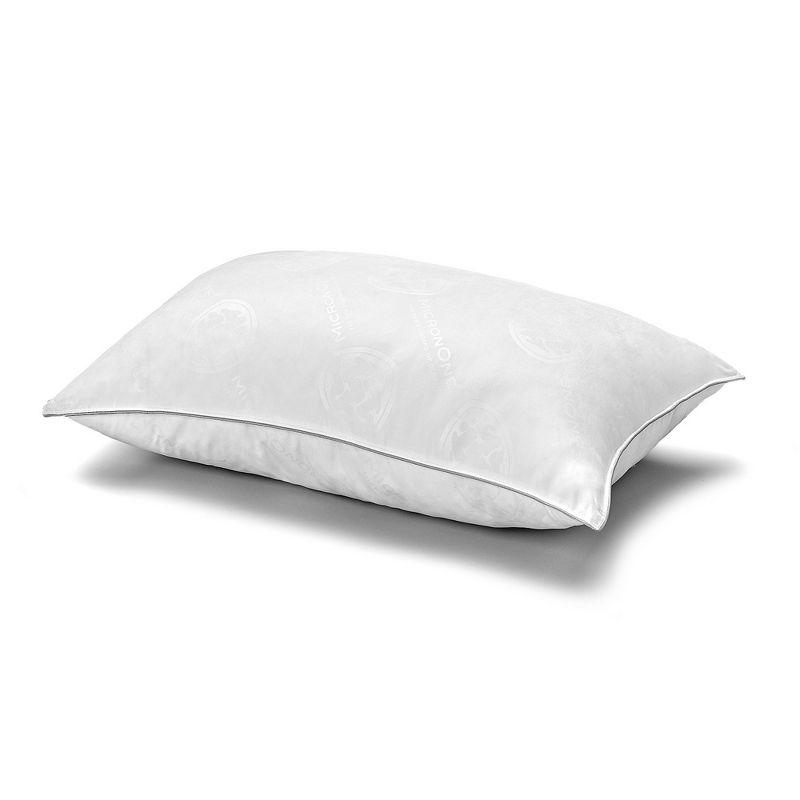 Queen White Hypoallergenic Down Pillow with MicronOne Shell